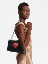 LOVE MOSCHINO Torebka JC4184PP1NLP0000 Czarny. Czarne torebki wieczorowe damskie Love Moschino, bez wzorów, ze skóry, bez dodatków. Za 509.99 zł.