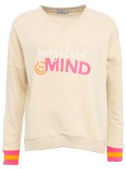 Zwillingsherz Bluza "Talisa" w kolorze beżowym rozmiar: L/XL. Brązowe bluzy damskie Zwillingsherz, l, bez wzorów, z bawełny, bez kaptura. Za 215.21 zł.