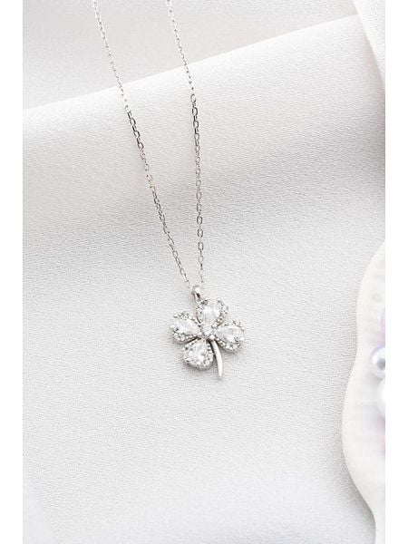 Lodie Silver Srebrny naszyjnik z zawieszką - dł. 42 cm rozmiar: onesize. Szare naszyjniki damskie Lodie Silver, z cyrkonią, srebrne. Za 109.78 zł.