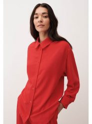 More & More Bluzka w kolorze czerwonym rozmiar: 38. Czerwone bluzki damskie More & More, bez wzorów, bez kołnierzyka, bez ramiączek. Za 127.05 zł.