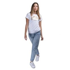 Koszulka damska Lonsdale Bantry. Białe bluzki damskie Lonsdale, bez wzorów, bez ramiączek, na fitness i siłownię. Za 136.50 zł.