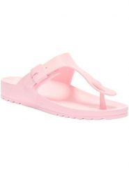 Japonki damskie Scholl Bahia Eva. Czerwone klapki damskie Scholl, bez wzorów, z materiału, bez obcasa, bez zapięcia. Za 169.99 zł.