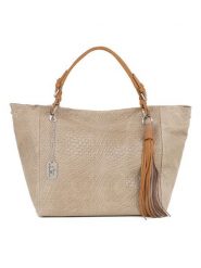 Anna Morellini Skórzany shopper bag "Solana" w kolorze beżowym - 42 x 30 x 20 cm rozmiar: onesize. Brązowe shopper bag Anna Morellini, bez wzorów, z materiału, przez ramię, bez dodatków. Za 317.99 zł.