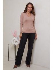 Soft Cashmere Sweter w kolorze jasnoróżowym rozmiar: 38/40. Różowe swetry klasyczne damskie Soft Cashmere, bez kołnierzyka. Za 126.99 zł.