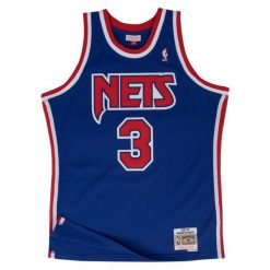 Koszulka Nba New Jersey Nets Drazen Petrovic. Niebieskie koszulki damskie Mitchell & Ness, bez wzorów, z jersey, bez kołnierzyka, bez ramiączek. Za 517.00 zł.