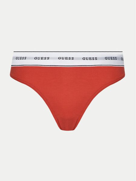 Guess Figi klasyczne O97E02 KBBU1 Czerwony. Czerwone figi Guess, z aplikacjami, z bawełny. Za 49.99 zł.