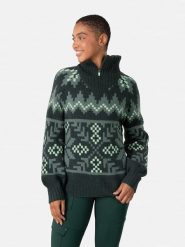 KARI TRAA Sweter "Amelia" w kolorze zielonym rozmiar: XS. Zielone golfy damskie Kari Traa, xs, z wełny, bez kołnierzyka. Za 206.42 zł.