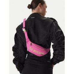 Nerka LOVE MOSCHINO. Czarne nerki i saszetki damskie Love Moschino, bez dodatków. Za 919.99 zł.