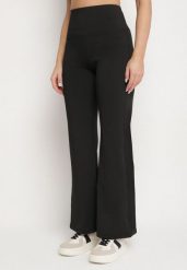 Czarne Legginsy Dzwony z Wysokim Stanem i Szeroką Gumką w Talii Idoreia. Czarne legginsy damskie Born2be, m, bez wzorów, z jeansu. Za 54.99 zł.