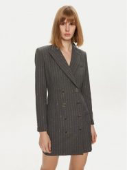 Simona Corsellini Sukienka codzienna A24CPAB028 Szary Regular Fit. Szare sukienki damskie SIMONA CORSELLINI, bez wzorów, z syntetyku, bez ramiączek. Za 1,069.00 zł.