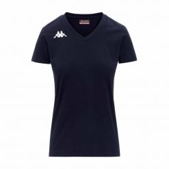 Damski jersey Kappa Brizza. Niebieskie koszulki sportowe damskie Kappa, bez wzorów, z dżerseju, bez ramiączek, do piłki nożnej. Za 156.50 zł.