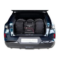 Torby Do Bagażnika Opel Grandland Hev 2024+ 4Szt Kjust. Czarne torby podróżne KJUST, bez wzorów. Za 1,250.00 zł.