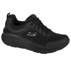 Buty sportowe Sneakersy damskie, Skechers D'Lux Walker-Infinite Motion. Czarne obuwie sportowe casual damskie Skechers, trekkingowe. Za 359.99 zł.