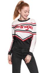 DAMSKI SWETER WRANGLER CHEER KNIT EGRET OFF WHITE W8112PWIO 112132230. Białe swetry klasyczne damskie Wrangler, xs, bez kołnierzyka. W wyprzedaży za 49.99 zł.
