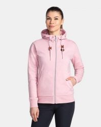 Damska bluza bez kaptura Kilpi TARALI-W. Czerwone bluzy damskie Kilpi, bez wzorów, z bawełny, bez kaptura. Za 179.35 zł.