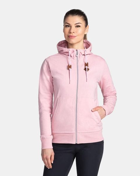 Damska bluza bez kaptura Kilpi TARALI-W. Czerwone bluzy damskie Kilpi, bez wzorów, z bawełny, bez kaptura. Za 179.35 zł.