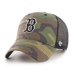 Czapka z daszkiem 47 Brand MLB Boston Red Sox Trucker Camo - B-CBRAN02GWP-CMB. Zielone czapki z daszkiem damskie 47 Brand, na wiosnę, bez wzorów. Za 98.00 zł.