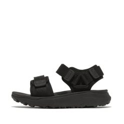 Sandały damskie FitFlop Neo-D-Hyker (Xt). Czarne sandały damskie Flip Flop, bez wzorów, bez obcasa, bez zapięcia. Za 586.00 zł.