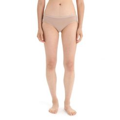 Figi Termoaktywne Damskie Icebreaker Women Siren Hipkini. Brązowe figi Icebreaker, bez wzorów. Za 139.99 zł.