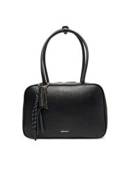 JENNY Torebka C-JNY-M-015-08 Czarny. Czarne torebki klasyczne damskie Jenny, z materiału, bez dodatków. Za 159.99 zł.