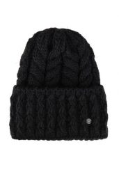 Zimowa czapka H-BRAID. Czarne czapki damskie Volcano, na zimę, bez wzorów, z dzianiny. Za 69.99 zł.