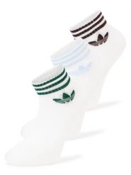 Adidas Originals Skarpety z cienkiej dzianiny w 3-paku Kobiety biały jednolity, S. Białe skarpetki damskie Adidas Originals, bez wzorów, z bawełny. Za 79.95 zł.