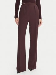 Elisabetta Franchi Spodnie materiałowe PA-099-56E2-V390 Bordowy Regular Fit. Czerwone spodnie materiałowe damskie Elisabetta Franchi, bez wzorów, z materiału. Za 1,689.00 zł.