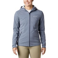 Kurtka trekkingowa damska Columbia Heather Canyon Softshell. Brązowe kurtki sportowe damskie Columbia, xs, bez wzorów, z softshellu, z kapturem. W wyprzedaży za 274.75 zł.