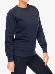 Bluza bawełniana damska Didriksons Fyn Sweater. Niebieskie bluzy damskie Didriksons, xs, bez wzorów, z bawełny, bez kaptura. Za 208.99 zł.