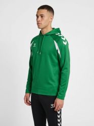 Bluza z kapturem Hummel Core 2.0. Białe bluzy damskie Hummel, xl, bez wzorów, z materiału, z kapturem. Za 220.45 zł.