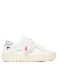 D.A.T.E. Sneakersy Hill Low W441-HP-CA Biały. Białe obuwie sportowe damskie D.A.T.E., ze skóry, bez zapięcia. Za 809.99 zł.