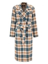 Aniston Płaszcz przejściowy w kolorze jasnobrązowo-morskim rozmiar: 42. Brązowe płaszcze damskie Aniston, bez wzorów, z tkaniny, bez kaptura. Za 162.49 zł.