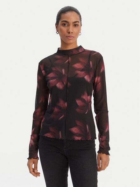 Morgan Bluzka 261-TALEXI Czarny Slim Fit. Czarne bluzki damskie Morgan, xl, bez wzorów, z syntetyku, bez kołnierzyka, bez ramiączek. Za 125.99 zł.