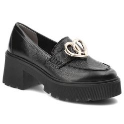 Czarne Półbuty Armodo Eleganckie Buty Damskie. Czarne półbuty damskie Armodo, na wiosnę, bez wzorów, ze skóry, bez obcasa, na obcasie, bez zapięcia. Za 379.00 zł.