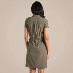 Sukienka damska Craghoppers NosiLife Pro IV. Zielone sukienki damskie Craghoppers, bez wzorów, sportowe, bez ramiączek. Za 420.70 zł.