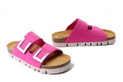 DR. BRINKMANN 700685-43 pink, klapki damskie. Czerwone klapki damskie Dr. Brinkmann, bez wzorów, ze skóry, bez obcasa, bez zapięcia. Za 329.90 zł.