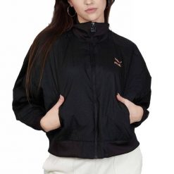 Kurtka Kobieta Puma X Aitana Padded Bomber czarny. Czarne kurtki damskie Puma, bez wzorów, bez kaptura. Za 202.99 zł.