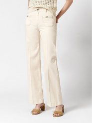 Rosner Dżinsy - Wide Leg fit - w kolorze beżowym rozmiar: W36/L34. Brązowe jeansy damskie Rosner, z podwyższonym stanem. Za 217.99 zł.