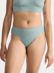 Sloggi Figi klasyczne Zero Feel Bliss 10219695 Zielony. Zielone figi Sloggi, bez wzorów, z syntetyku. Za 49.99 zł.