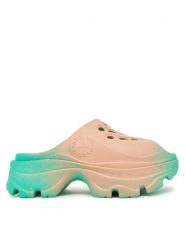 Adidas by Stella McCartney Klapki Clogs JH8952 Zielony. Zielone klapki damskie adidas by Stella McCartney, bez wzorów, z tworzywa sztucznego, bez obcasa, bez zapięcia. Za 399.99 zł.