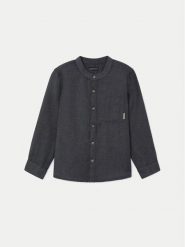 Mayoral Koszula 4111 Szary Regular Fit. Szare koszule chłopięce Mayoral, bez wzorów, z bawełny, bez kołnierzyka, bez ramiączek. Za 69.99 zł.