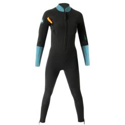 Kombinezon do chodzenia w wodzie damski Ocean Step z neoprenu 4/3 mm. Czarne kombinezony damskie OCEAN STEP, m, bez wzorów, z materiału, sportowe, bez kołnierzyka, bez ramiączek. Za 899.99 zł.