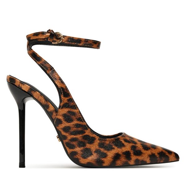 Szpilki DeeZee. Brązowe szpilki damskie DeeZee, bez wzorów, bez obcasa, na szpilce, bez zapięcia. Za 139.99 zł.