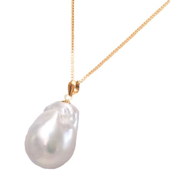 NORI GOLD naszyjnik ogromna biała perła barokowa. Białe naszyjniki damskie Braccatta, z perłą, pozłacane. Za 296.00 zł.