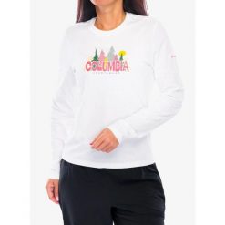 Bluza damska bez kaptura Columbia Ruby Springs Graphic. Białe bluzy damskie Columbia, bez wzorów, bez kaptura. Za 121.99 zł.