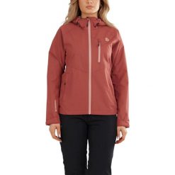 Płaszcz przeciwdeszczowy damski Fundango Piora Waterproof. Czerwone płaszcze damskie FUNDANGO, m, bez wzorów, z poliesteru, bez kaptura. Za 419.90 zł.