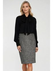 Nife Spódnica w kolorze antracytowym rozmiar: 40. Czarne bluzki damskie Nife, bez wzorów, mini. Za 125.85 zł.