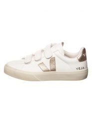 Veja Skórzane sneakersy "Recife" w kolorze złoto-białym rozmiar: 36. Białe obuwie sportowe damskie Veja, bez zapięcia. Za 457.95 zł.