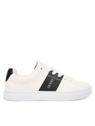 Guess Sneakersy L5BZ07 WO120 Biały. Białe buty sportowe chłopięce Guess, ze skóry, bez zapięcia. Za 229.99 zł.