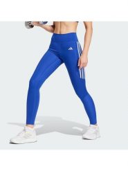 Adidas Legginsy sportowe "Optime Essentials" w kolorze niebieskim rozmiar: L. Niebieskie legginsy sportowe damskie Adidas, l, bez wzorów, z materiału, z podwyższonym stanem, outdoorowe. Za 124.11 zł.